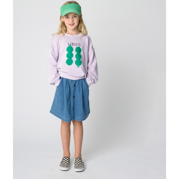 A Monday in Copenhagen | Zelma Skirt Blue Fog - Picture 3 of 5